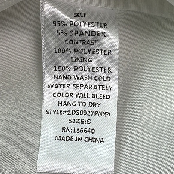 Donnee Par Dieu White Ivory Bridal Dress Lace Long Sleeve Deep V Neck Sz S - Picture 10 of 13